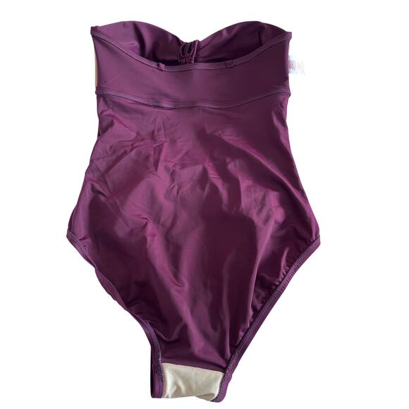 Merona Bandeau Style One Piece Swimsuit Size Medium - Picture 4 of 6